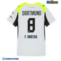 Camisa de Futebol Borussia Dortmund Felix Nmecha #8 Equipamento Secundário Mulheres 2025-26 Manga Curta